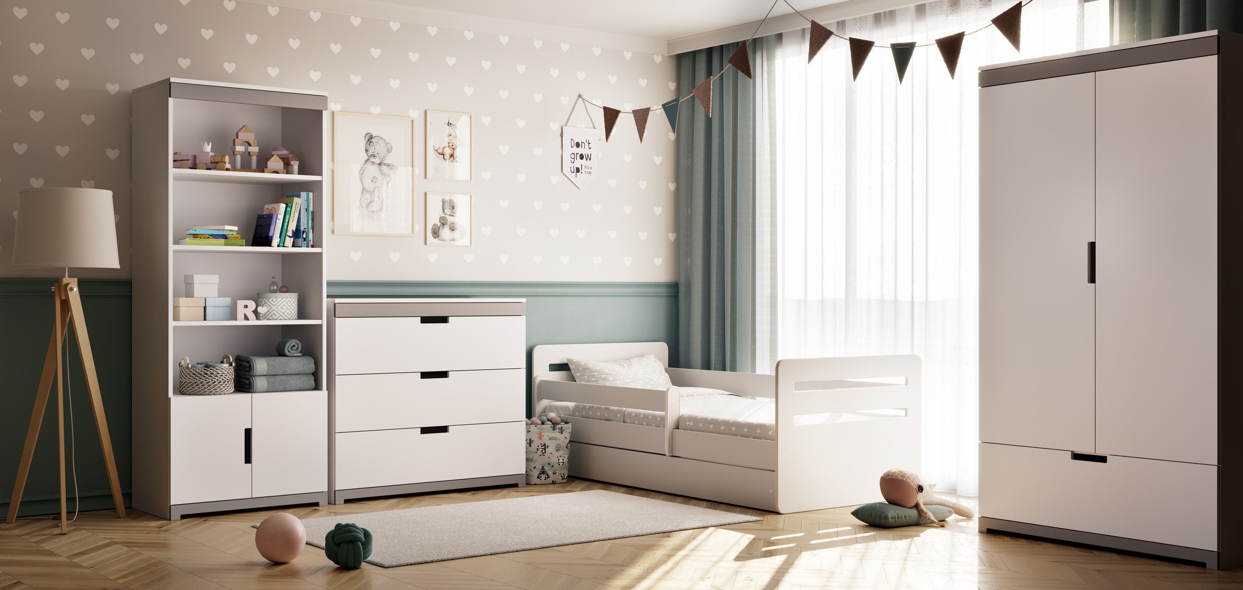 Children's Bed Tomi - White