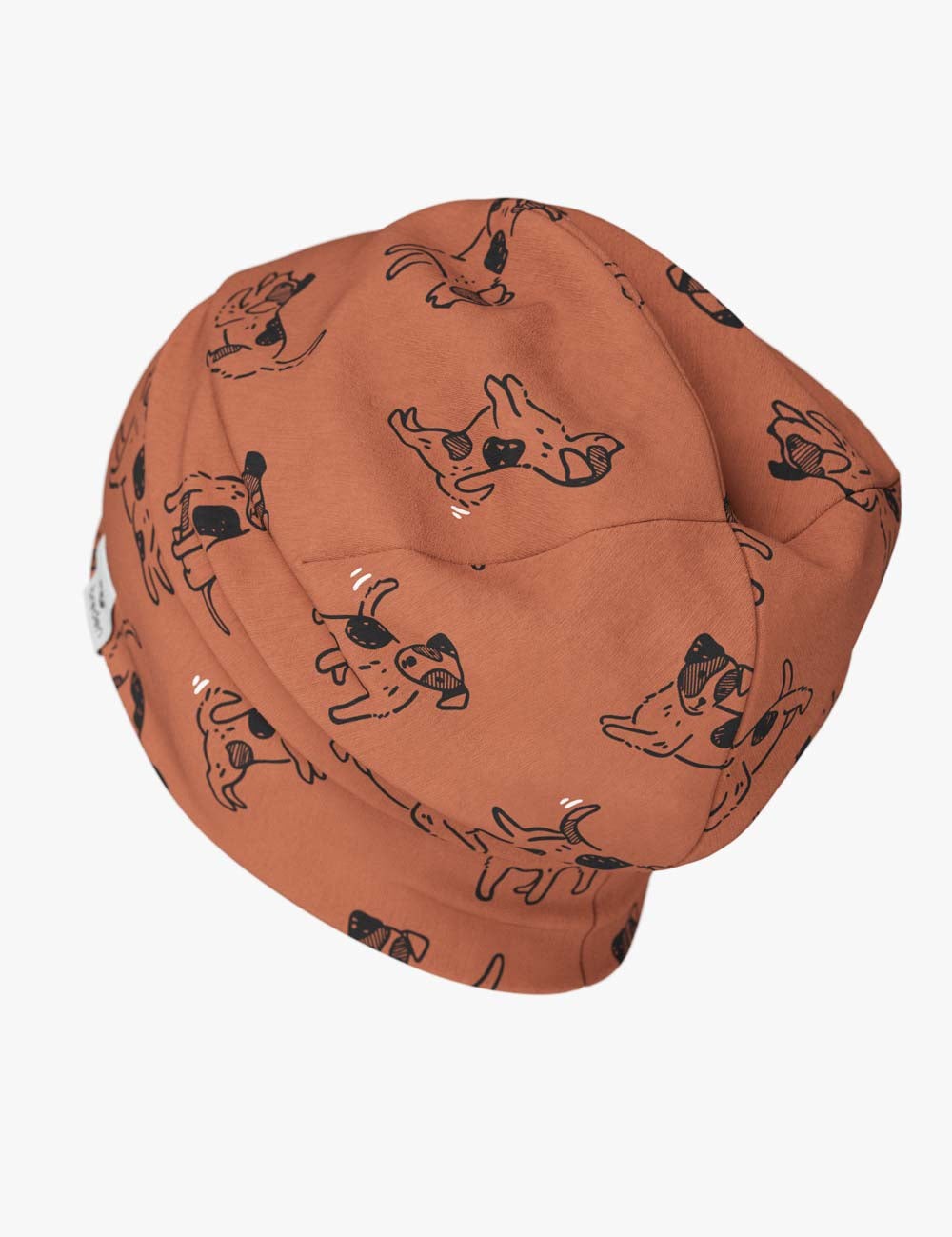 Cotton Beanie Hat With Folds DARGO - Copper Dogs