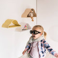 Floating Wall Shelves for Kids - Set of 3 Cloud Shaped Shelves