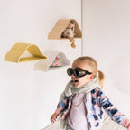 Floating Wall Shelves for Kids - Set of 3 Cloud Shaped Shelves