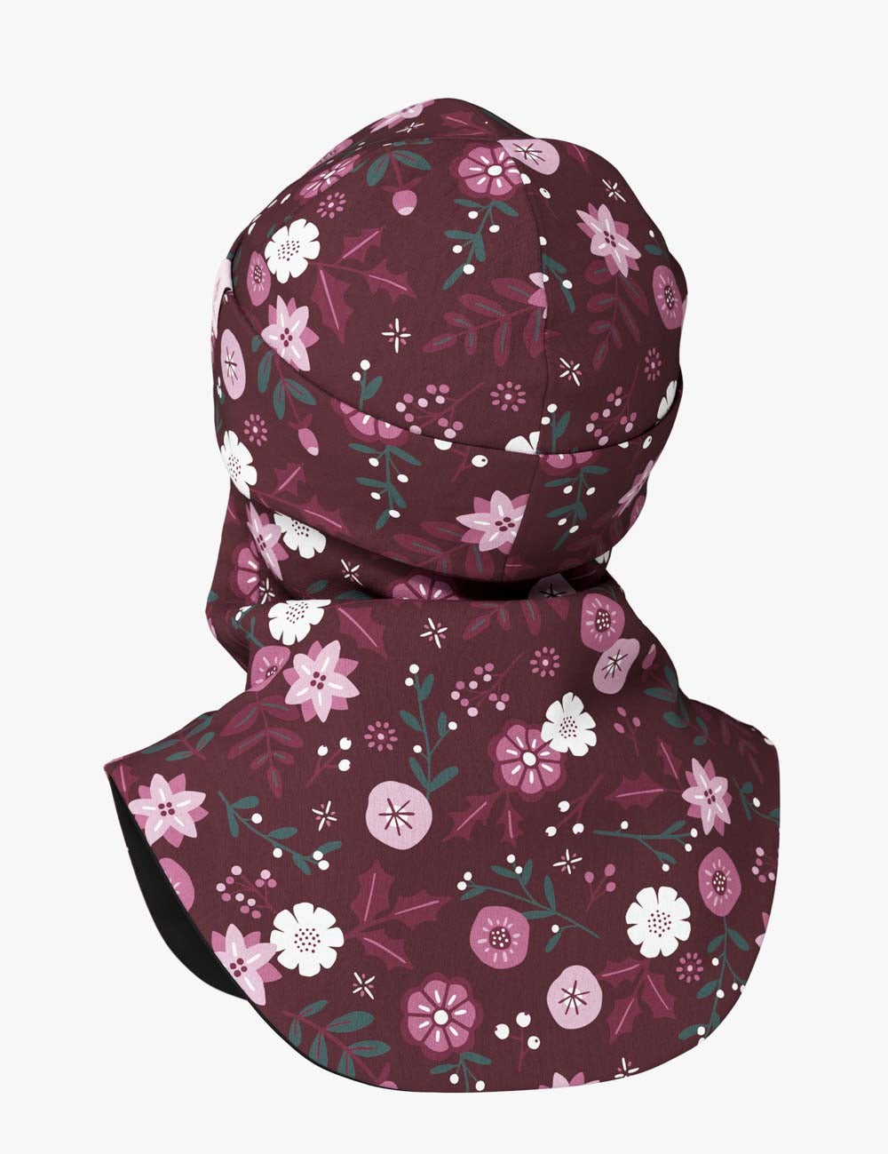 Fleece Balaclava For Kids FERN - Winters Flowers
