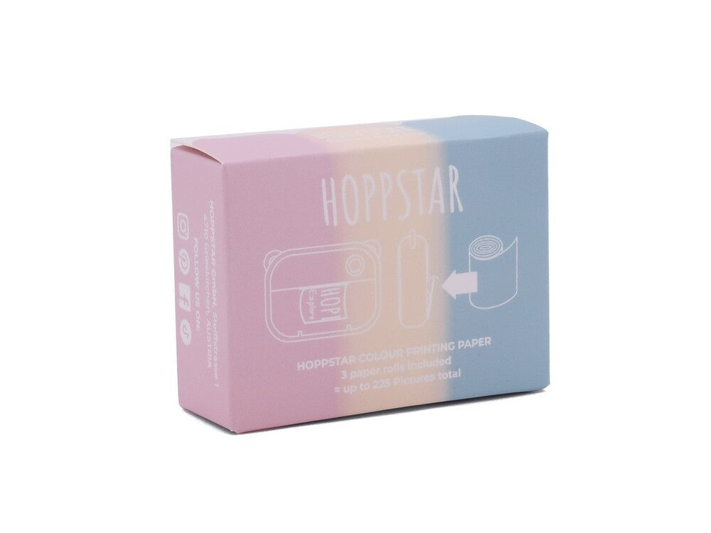Hoppstar paperirullat Artist-kameraan monivärinen 3kpl