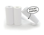 Hoppstar 3x Paper Rolls – White, Self Adhesive