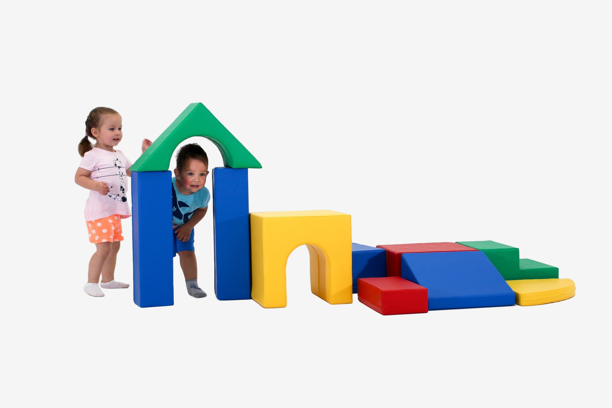 Soft Play 10 Foam Block Set - Multicolor Creativity