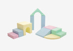 Soft Play 10 Foam Block Set - Light Pastel Creativity