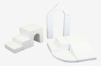 Soft Play 10 Foam Block Set - White Creativity
