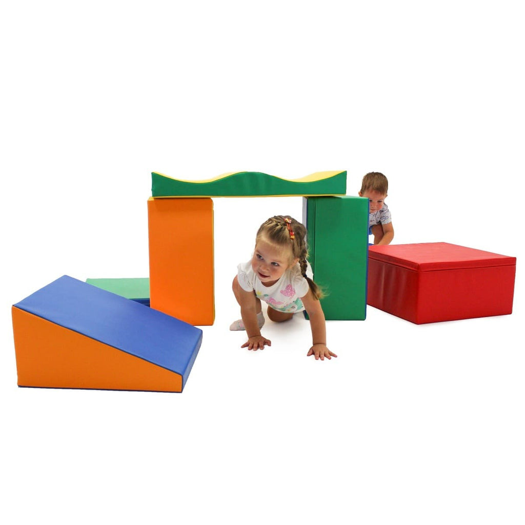 Soft Play 7 Foam Block Set - Multicolor Discoverer