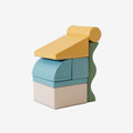 Soft Play 7 Foam Block Set - Pastel Turquoise Discoverer