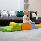 Soft Play 6 Foam Block Set - Light Multicolor Explorer