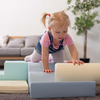 Soft Play 6 Foam Block Set - Light Pastel Explorer