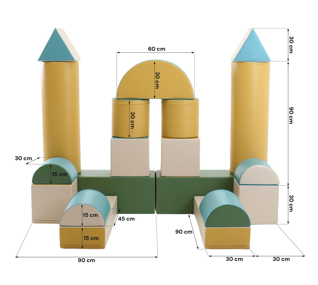 IGLU pehmopalikkasetti mega fort, pastellinturkoosi, tuotekuva 8