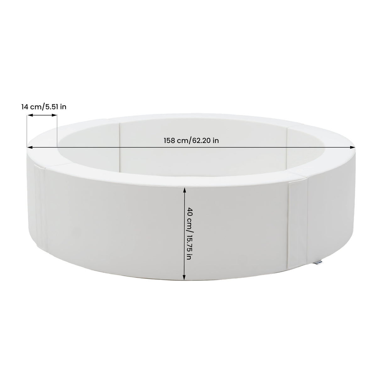 IGLU pyöreä pallomeri 158 cm, valkoinen, tuotekuva 2