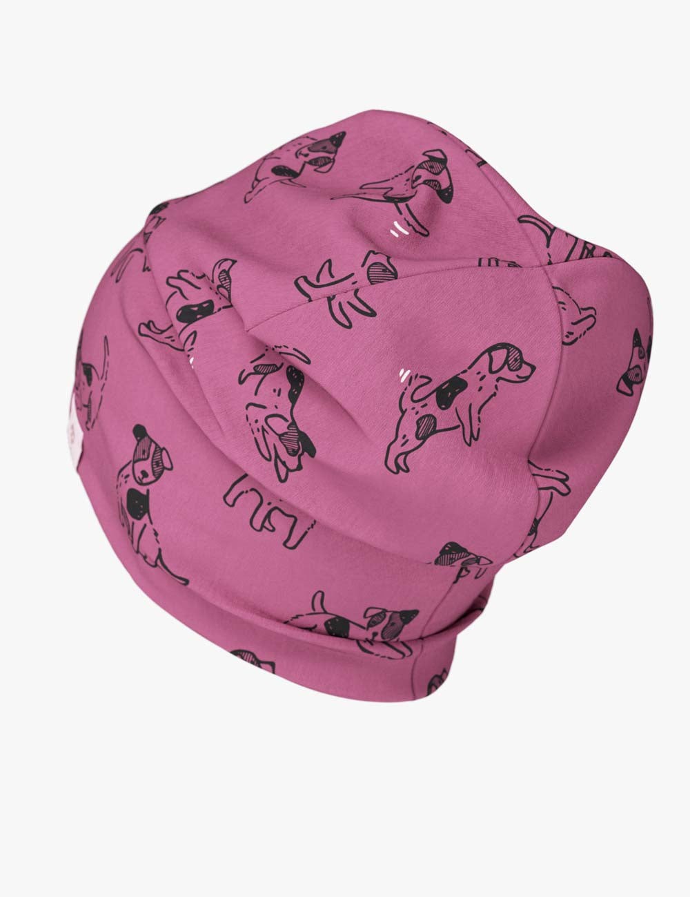 Kids Hat-Beanie For Autumn And Spring KLAUS - Pink Dogs