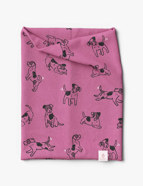 Kids Neck Tube For Autumn And Spring TOBIAS - Pink Dogs