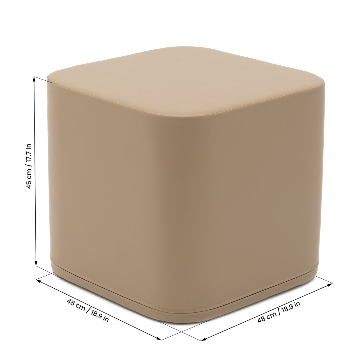 IGLU pehmorahi kuutio iso beige, tuotekuva 4