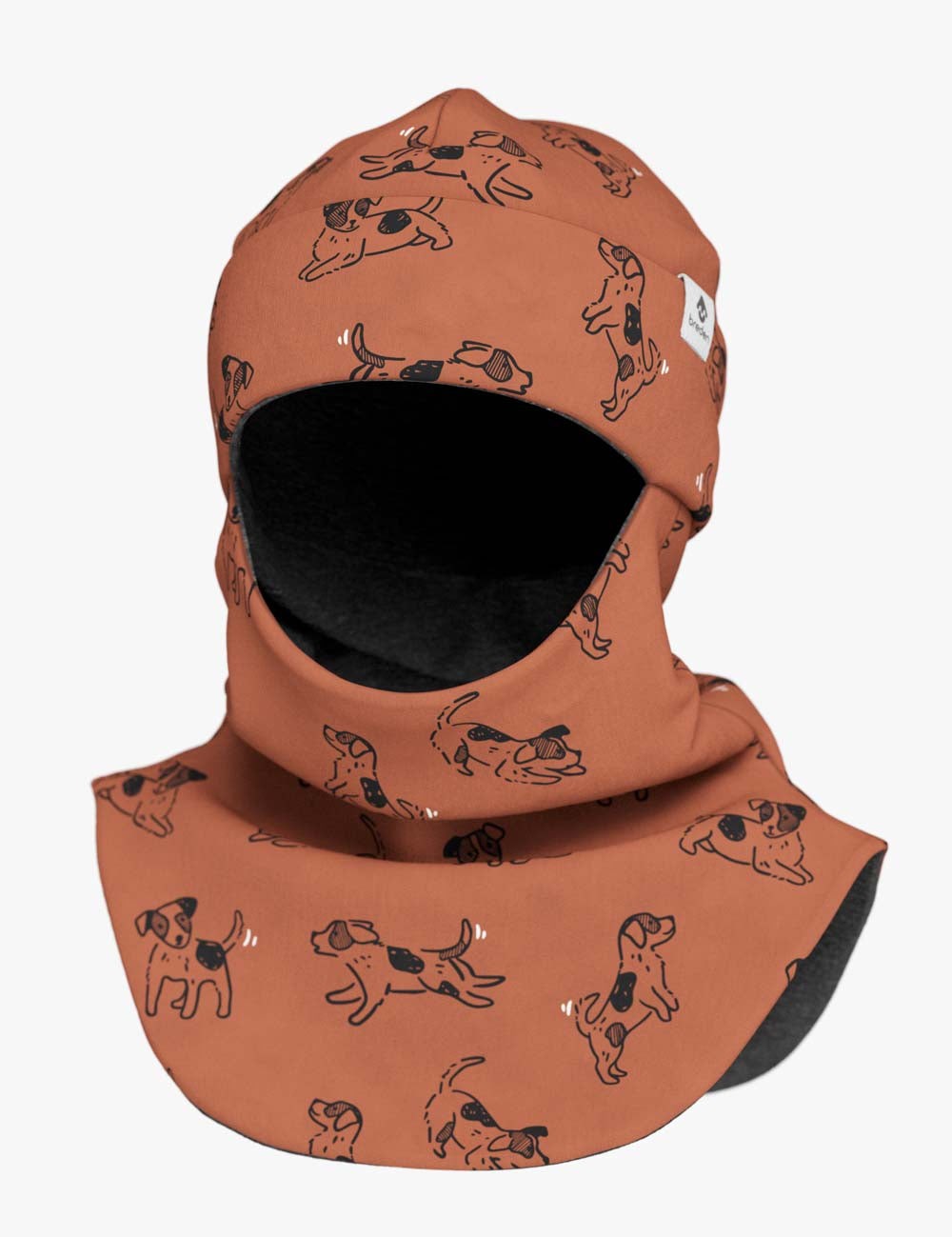 Merino Balaclava For Kids BREM - Copper Dogs