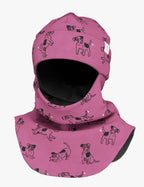 Merino Balaclava For Kids BREM - Pink Dogs