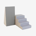 Soft Play Step and Slide Set - Beige and Grey