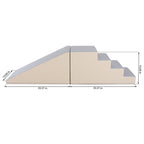 Soft Play Step and Slide Set - Beige and Grey
