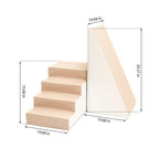 Soft Play Step and Slide Set - White and Beige