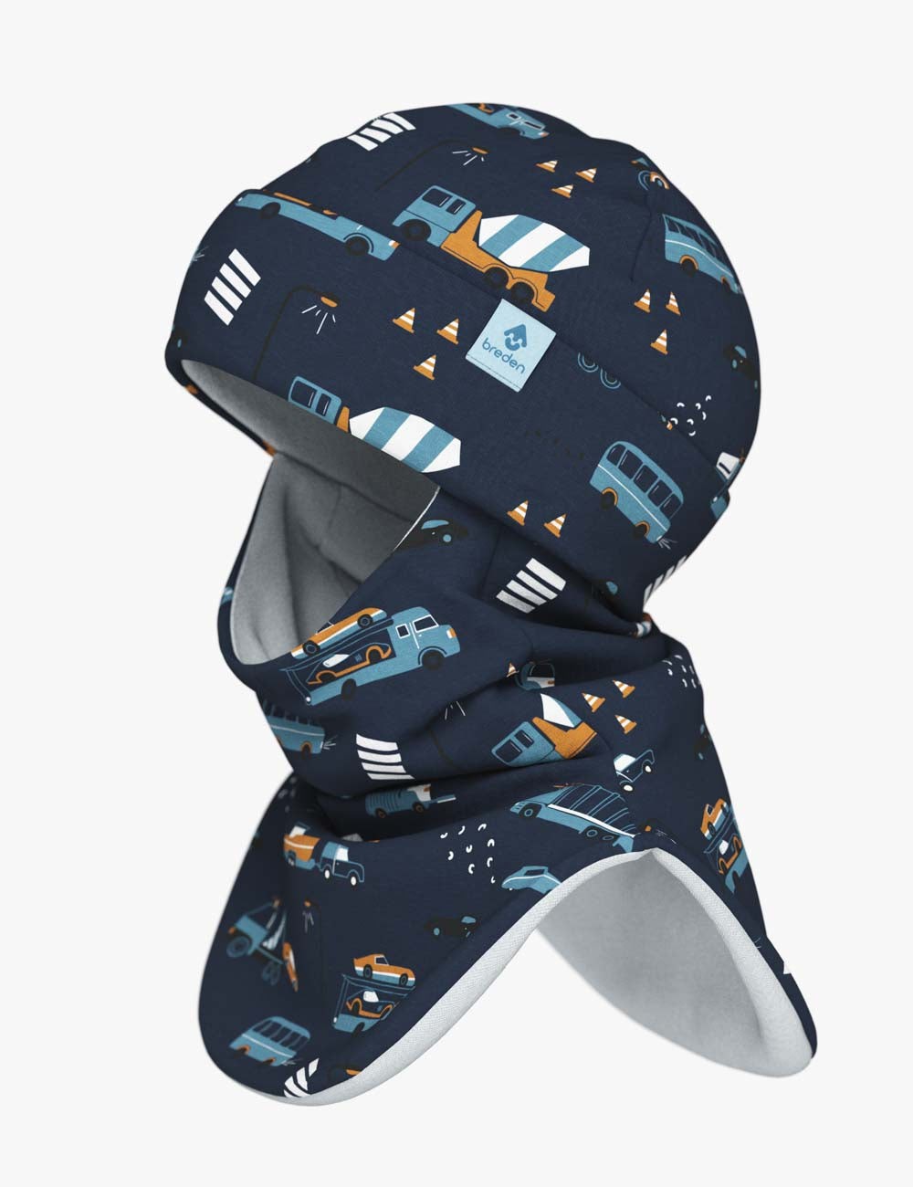 Breden lasten lämpöeristetty kypärämyssy fleece, ajoneuvot