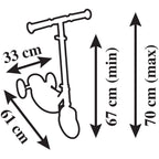 Three-Wheeled Wooden Scooter - Cars